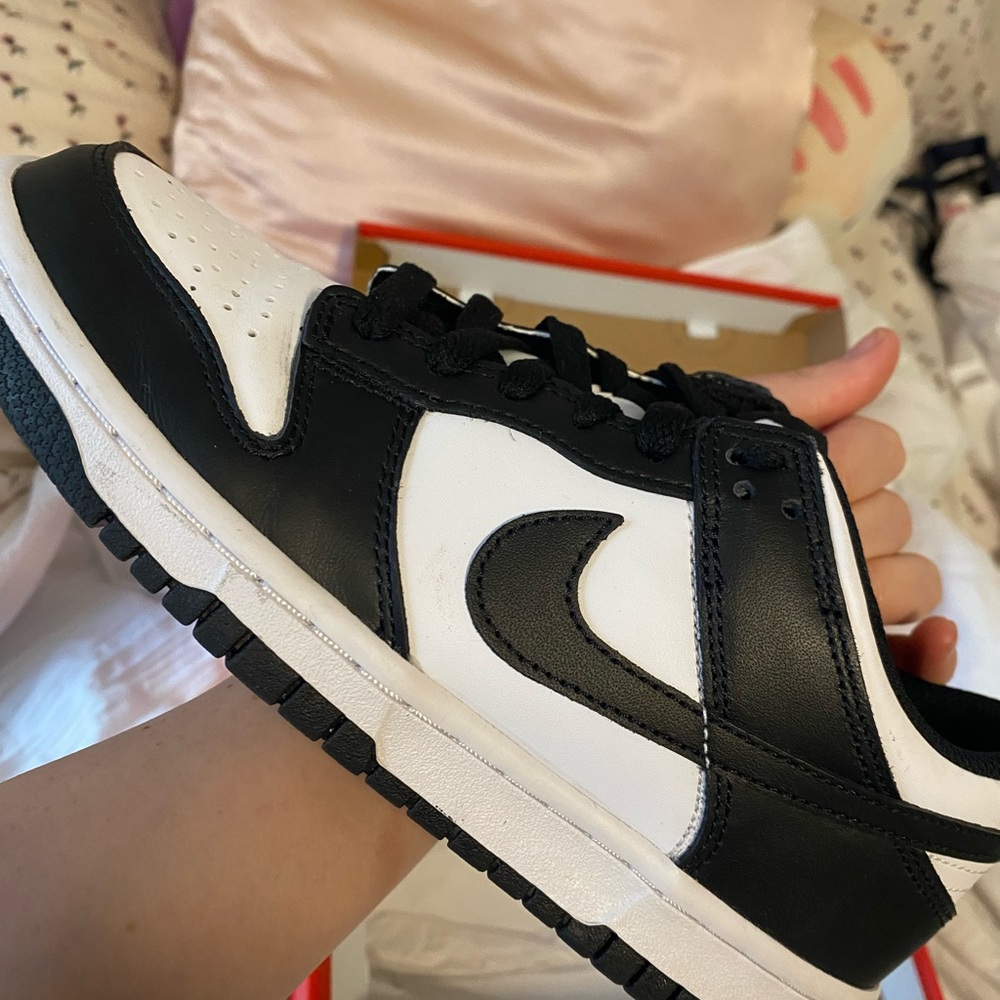Nike Dunk Low GS White and Black Sneakers